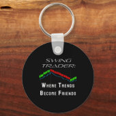 Funny Swing Trader Trading Stock Market Schlüsselanhänger (Vorderseite)