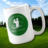 Funny Swinging In My Fifties Modern Golf Player Kaffeetasse