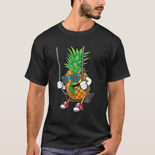 Funny Swingling Ananas Lover Geschenk Niedlichen S T-Shirt (Vorderseite)