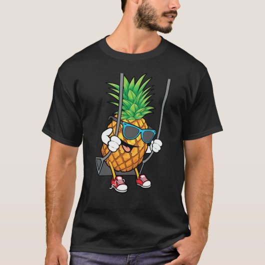 Funny Swingling Ananas Lover Niedlich Swinger Men T-Shirt (Vorderseite)