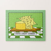 Funny Swiss Army Cheese Cartoon Puzzle (Horizontal)