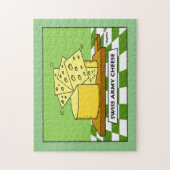 Funny Swiss Army Cheese Cartoon Puzzle (Vertikal)