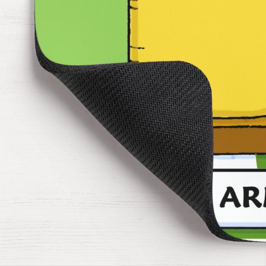 Funny Swiss Army Chei Cartoon Mouse Pad Mousepad (Ecke)