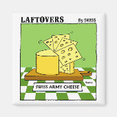 Funny Swiss Cheese Cartoon Gastgeschenk schmecken Magnet (Vorne)