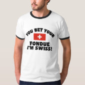 Funny Swiss Fondue T-Shirt (Vorderseite)