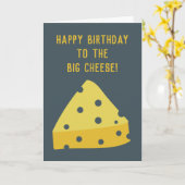 Funny Swiss Käse Illustriert Personalisiert Karte (Gelbe Blume)