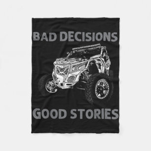 Funny Sxs Art für Männer Frauen Sxs Utv Offroading Fleecedecke