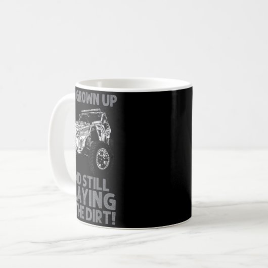 Funny Sxs Design For Men Women Offroading Utv Side Kaffeetasse (Vorderseite Links)