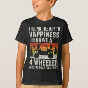 Funny SxS UTV Seite by Side ATV Four Wheeler Muddi T-Shirt