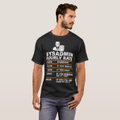 Funny Syadmin Hourrate Sprichwort Technischer Supp T-Shirt (Vorne ganz)