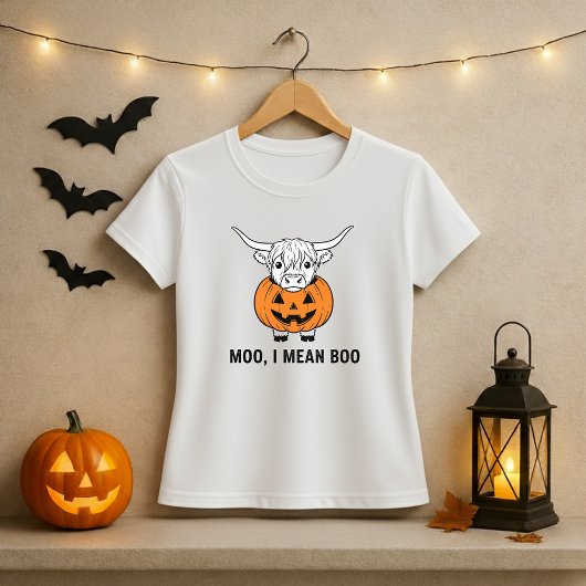 Funny Syings Halloween T-Shirt; Kuh & Pumpkin Puff T-Shirt