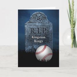Funny Sympathy Card für gegnerisches Baseballteam Karte