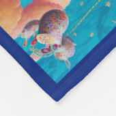 Funny Syrian Hamsters Tea Party Personalized Fleecedecke (Ecke)