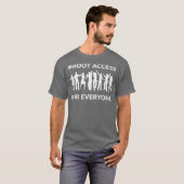 Funny sysadmin verrückte root part access to Tech T-Shirt (Vorne ganz)