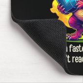 Funny T-rex Asthma Bewusstsein Mousepad (Ecke)