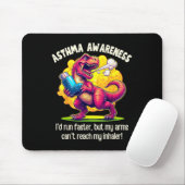Funny T-rex Asthma Bewusstsein Mousepad (Mit Mouse)
