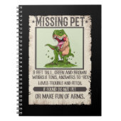 Funny T-Rex Dino Pet Dinosaur Joke Notizblock (Vorderseite)