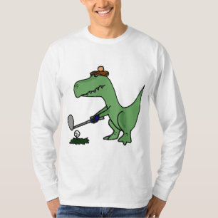 Funny T Rex Dinosaur Golf spielen T-Shirt