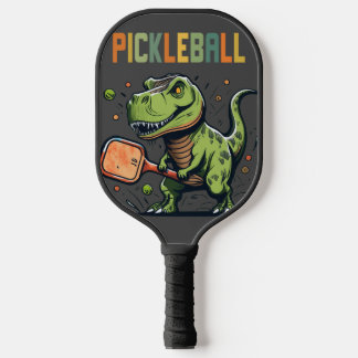 Funny T-rex Dinosaur Pickleball Art Schläger