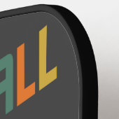 Funny T-rex Dinosaur Pickleball Art Schläger (Linke Seite)