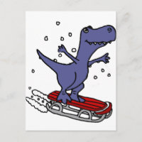 Funny T-rex Dinosaur Rodelbahn Cartoon