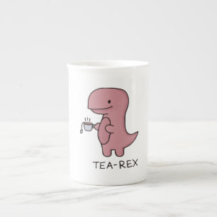 Funny T Rex Dinosaur Tea Lover Geschenk, Dinosauri Porzellantasse