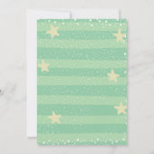 Funny T-Rex Dinosaur Thema Kinderkind Boy's Geburt Einladung (Rückseite)