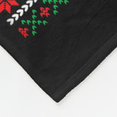 Funny T-rex Dinosaur Ugly Christmas Pajama Xmas Fleecedecke (Ecke)