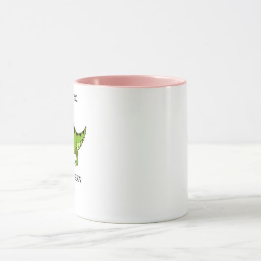 Funny T-Rex Dinosaur Vater existiert Gott Atheist Tasse (Zentrum)