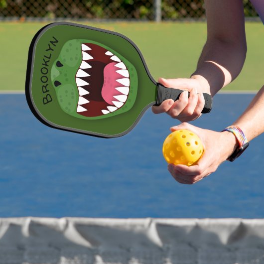 Funny T Rex Dinosaurier Cartoon Pickleball Schläger (InSitu)