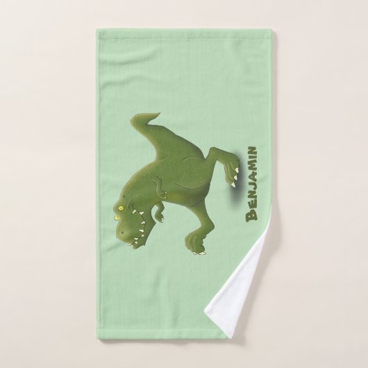 Funny T rex dinosaurier Cartoon Spaß Badhandtuch Set (Handtuch)