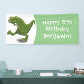 Funny T rex dinosaurier Cartoon Spaß Banner (Messe)