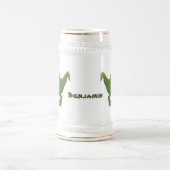 Funny T rex dinosaurier Cartoon Spaß Bierglas (Mittel)