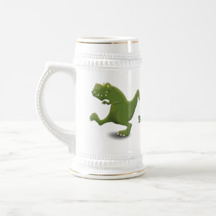 Funny T rex dinosaurier Cartoon Spaß Bierglas