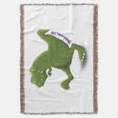 Funny T rex dinosaurier Cartoon Spaß Decke (Vorderseite Vertikal)