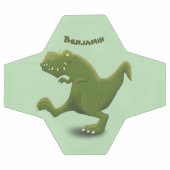 Funny T rex dinosaurier Cartoon Spaß Fußball (Flach)