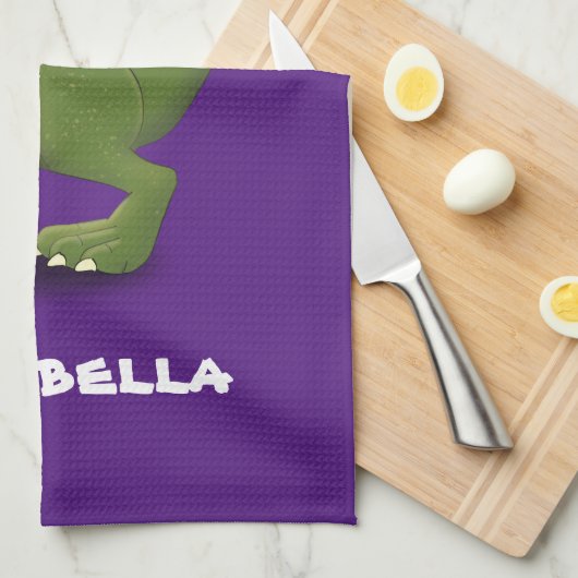 Funny T rex dinosaurier Cartoon Spaß Geschirrtuch (Viertel Falte)