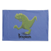 Funny T rex dinosaurier Cartoon Spaß Kissenbezug (Rückseite)