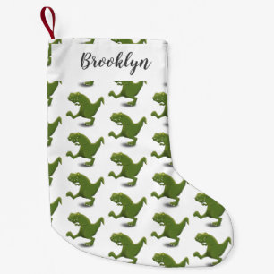 Funny T rex dinosaurier Cartoon Spaß Kleiner Weihnachtsstrumpf