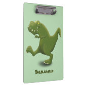 Funny T rex dinosaurier Cartoon Spaß Klemmbrett (Rechts)
