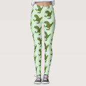 Funny T rex dinosaurier Cartoon Spaß Leggings (Vorderseite)
