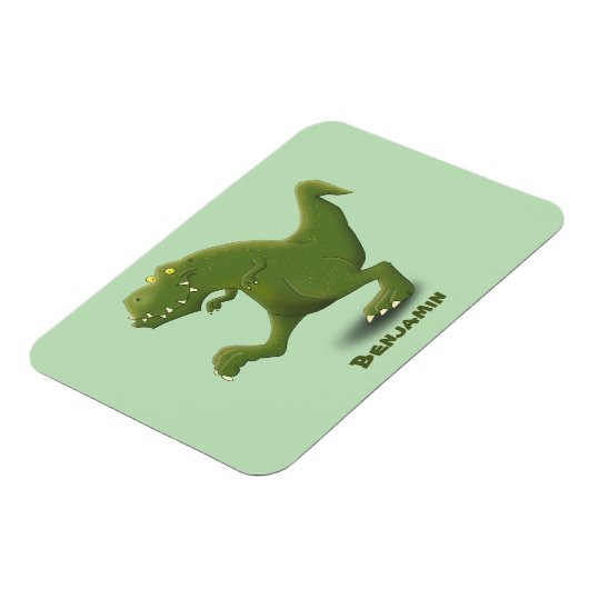 Funny T rex dinosaurier Cartoon Spaß Magnet (Linke Seite)