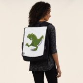 Funny T rex dinosaurier Cartoon Spaß Rucksack (Ausgewaschen)
