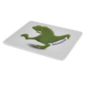 Funny T rex dinosaurier Cartoon Spaß Schneidebrett (Ecke)