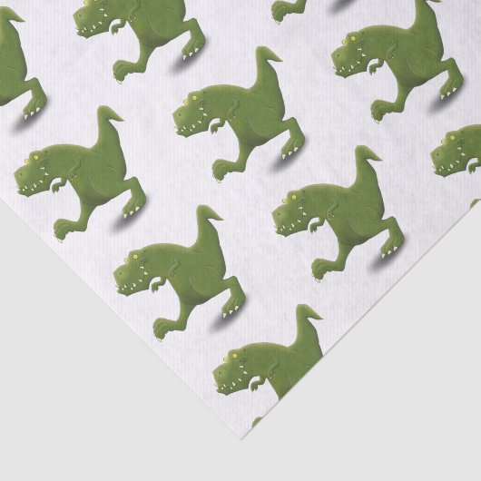 Funny T rex dinosaurier Cartoon Spaß Seidenpapier (Ausschnitt)