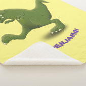 Funny T rex dinosaurier Cartoon Spaß Sherpadecke (3/4)