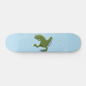 Funny T rex dinosaurier Cartoon Spaß Skateboard (Horizontal)