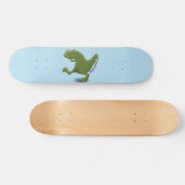 Funny T rex dinosaurier Cartoon Spaß Skateboard (Horizontal)