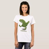 Funny T rex dinosaurier Cartoon Spaß T-Shirt (Vorne ganz)