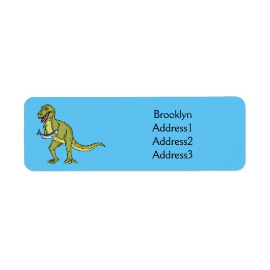 Funny T rex dinosaurier Illustration (Vorne)